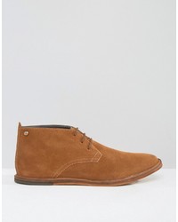 Bottines chukka en daim marron clair Frank Wright