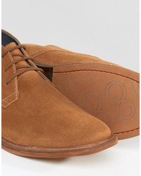 Bottines chukka en daim marron clair Frank Wright