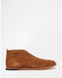 Bottines chukka en daim marron clair Frank Wright