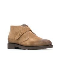 Bottines chukka en daim marron clair Doucal's