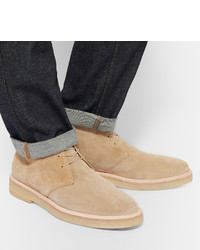 Bottines chukka en daim marron clair Common Projects