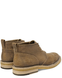 Bottines chukka en daim marron clair Belstaff