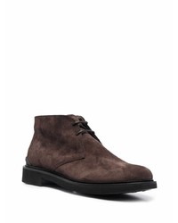 Bottines chukka en daim marron foncé Tod's