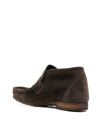 Bottines chukka en daim marron foncé Premiata