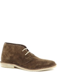 Bottines chukka en daim marron foncé Asos