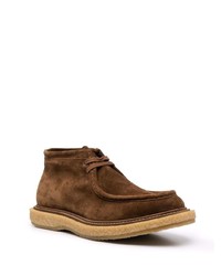 Bottines chukka en daim marron foncé Officine Creative