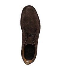 Bottines chukka en daim marron foncé Officine Creative