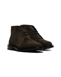 Bottines chukka en daim marron foncé Trickers