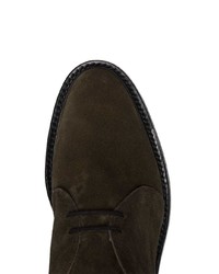 Bottines chukka en daim marron foncé Trickers