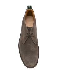 Bottines chukka en daim marron foncé Green George