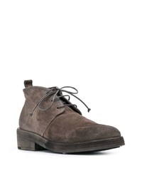 Bottines chukka en daim marron foncé Marsèll