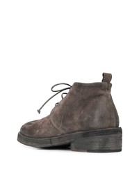 Bottines chukka en daim marron foncé Marsèll