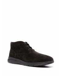 Bottines chukka en daim marron foncé Geox