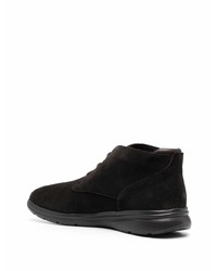 Bottines chukka en daim marron foncé Geox