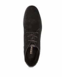 Bottines chukka en daim marron foncé Geox