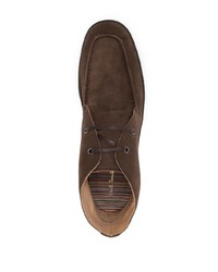 Bottines chukka en daim marron foncé Paul Smith