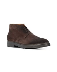 Bottines chukka en daim marron foncé Doucal's