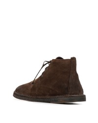 Bottines chukka en daim marron foncé Marsèll