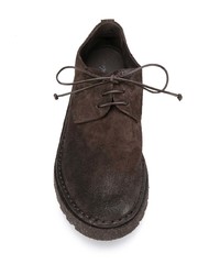 Bottines chukka en daim marron foncé Marsèll