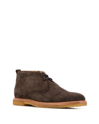 Bottines chukka en daim marron foncé Tod's