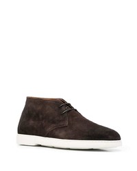 Bottines chukka en daim marron foncé Doucal's