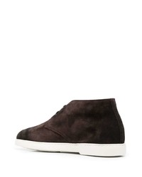 Bottines chukka en daim marron foncé Doucal's