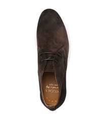 Bottines chukka en daim marron foncé Doucal's