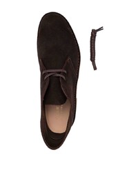 Bottines chukka en daim marron foncé Clarks Originals