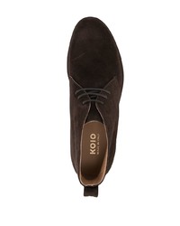 Bottines chukka en daim marron foncé Koio