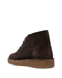 Bottines chukka en daim marron foncé Clarks Originals