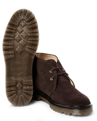 Bottines chukka en daim marron foncé A.P.C.