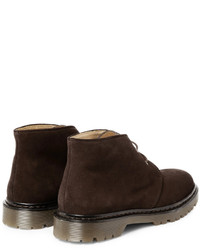 Bottines chukka en daim marron foncé A.P.C.