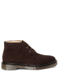 Bottines chukka en daim marron foncé A.P.C.