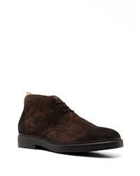 Bottines chukka en daim marron foncé Doucal's