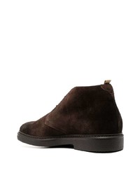 Bottines chukka en daim marron foncé Doucal's