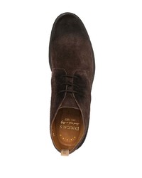 Bottines chukka en daim marron foncé Doucal's