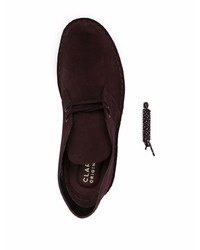 Bottines chukka en daim marron foncé Clarks Originals