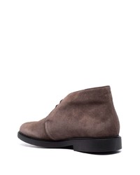 Bottines chukka en daim marron foncé Fratelli Rossetti