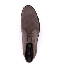 Bottines chukka en daim marron foncé Fratelli Rossetti