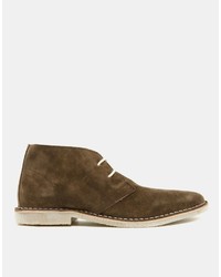 Bottines chukka en daim marron Asos