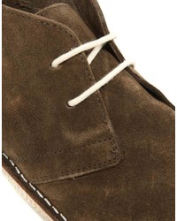 Bottines chukka en daim marron Asos