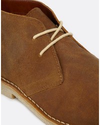 Bottines chukka en daim marron Asos