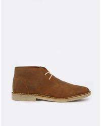 Bottines chukka en daim marron Asos