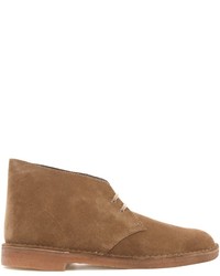 Bottines chukka en daim marron