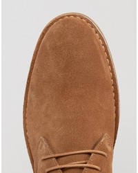 Bottines chukka en daim marron Selected