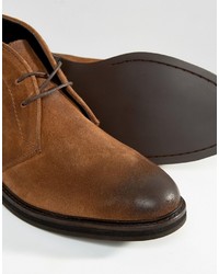 Bottines chukka en daim marron Asos