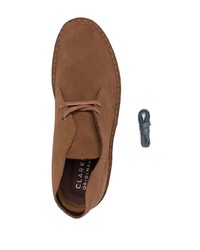 Bottines chukka en daim marron Clarks Originals