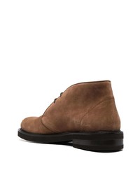 Bottines chukka en daim marron Canali