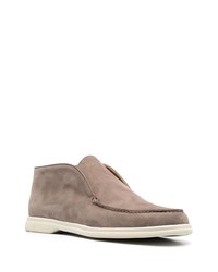 Bottines chukka en daim marron Corneliani