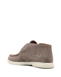 Bottines chukka en daim marron Corneliani